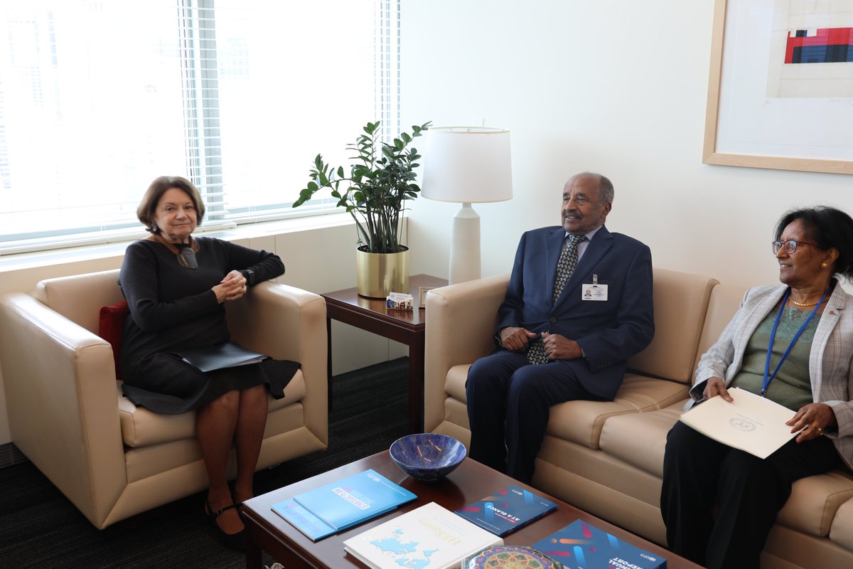 DicarloRosemary's tweet photo. On the margins of the #UNGA81, I met with Eritrea’s Foreign Minister Osman Saleh. We discussed the peace and security situation in the Horn of Africa region and the need to advance peace through dialogue. https://t.co/sZHCNQbWWT