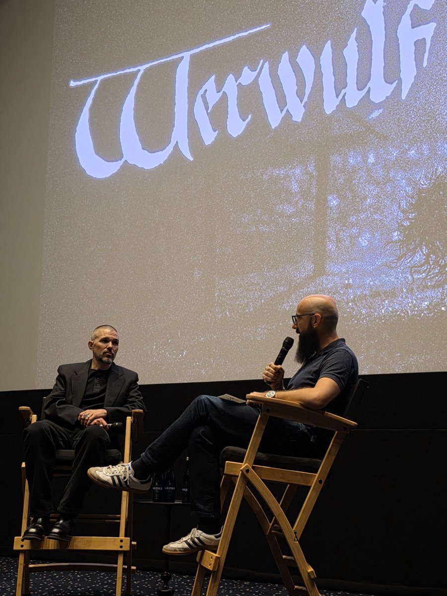 AndrewJ626's tweet photo. Just got a sneak peek at WERWULF with writer-director Robert Eggers. Far more grimey &amp; *repulsive* than his previous works, it’s exciting to see werewolf mythology recontextualized from the perspective of 14-century English peasants. He’s not holding back on the gore &amp; violence. https://t.co/g156ANAcMr