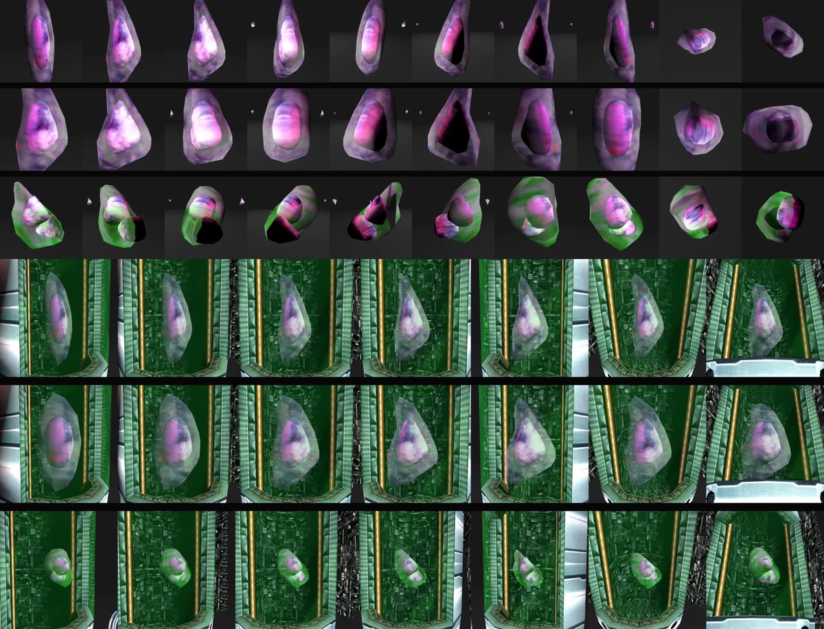 krack932's tweet photo. For the first time, the incomplete Shadows and Black Arms gloop in Gerald's lab cutscene (Shth) have been ripped. Here is a full view of all of them. 
There are 3 unfinished Shadows and 4 Black Arms gloops that sadly failed to come to life, a total of 7.
#ShadowtheHedgehog https://t.co/ZbjVXAbsQb