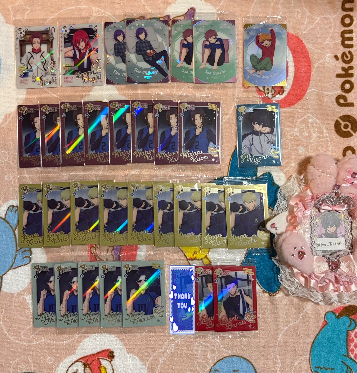 Tea__Torihiki's tweet photo. 【交換・譲渡】ブルーロック ブルロ ウエハース6

譲▶︎画像参照(ツリーにシクレ3あります)

求▶︎閃堂or100/枚+送料(Eのみ)

・バラ分含みます
・郵送希望
・ER,O,シクレは条件言い方優先
・初回様プロカのご確認お願いします

検索からもお気軽にお声掛けください https://t.co/y7bkS03jp1