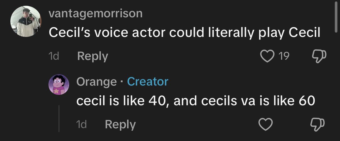 Reani_paige's tweet photo. “Cecil is like 40” https://t.co/1WXtWGwa4x