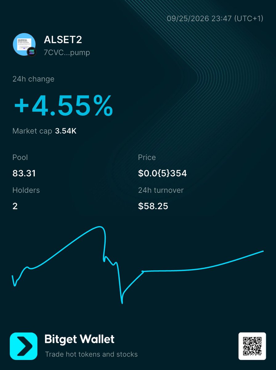 Alsetv4's tweet photo. Trade hot tokens and stocks – all in Bitget Wallet
https://t.co/s5Xy7eaIHf 

@Pumpfun https://t.co/UKhRgpD0K9