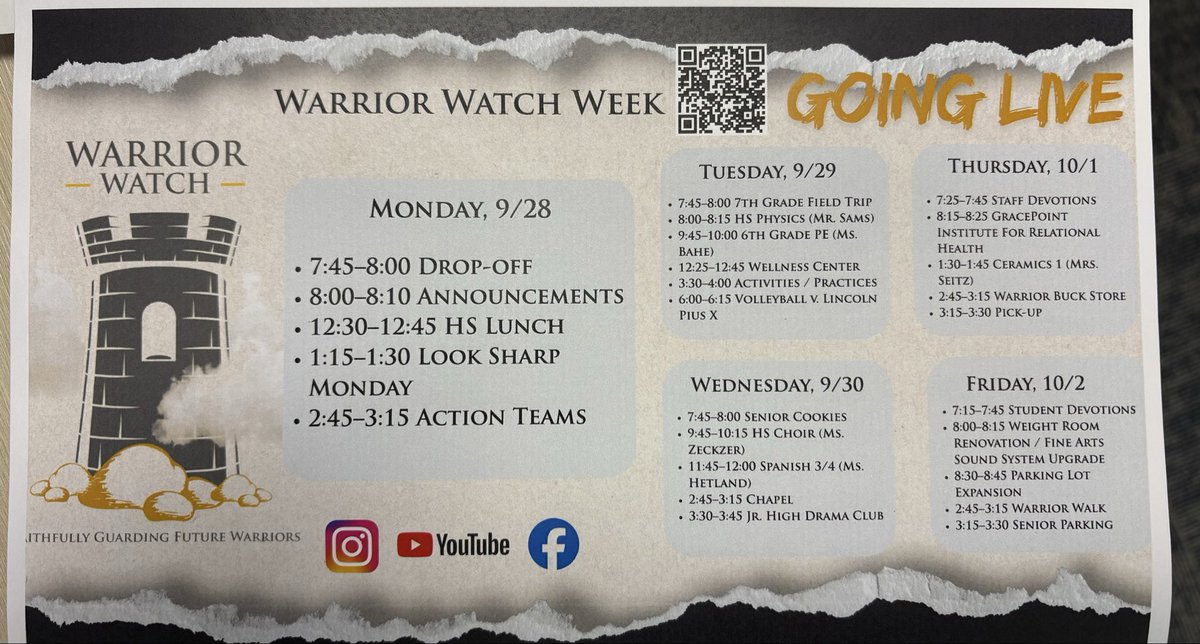 DanJMasters's tweet photo. HELP needed!

To go LIVE from the Lincoln Lutheran Insta acct we need 1k followers. We’re at 976. Can we get home on this?

Next week we plan to go live from school, in school, and we’d love to include Insta. 👇💛💙

https://t.co/dJvb9ohVpd

#lnk #WeAreWarriors @lincolnlutheran https://t.co/fXgxl1aqSE