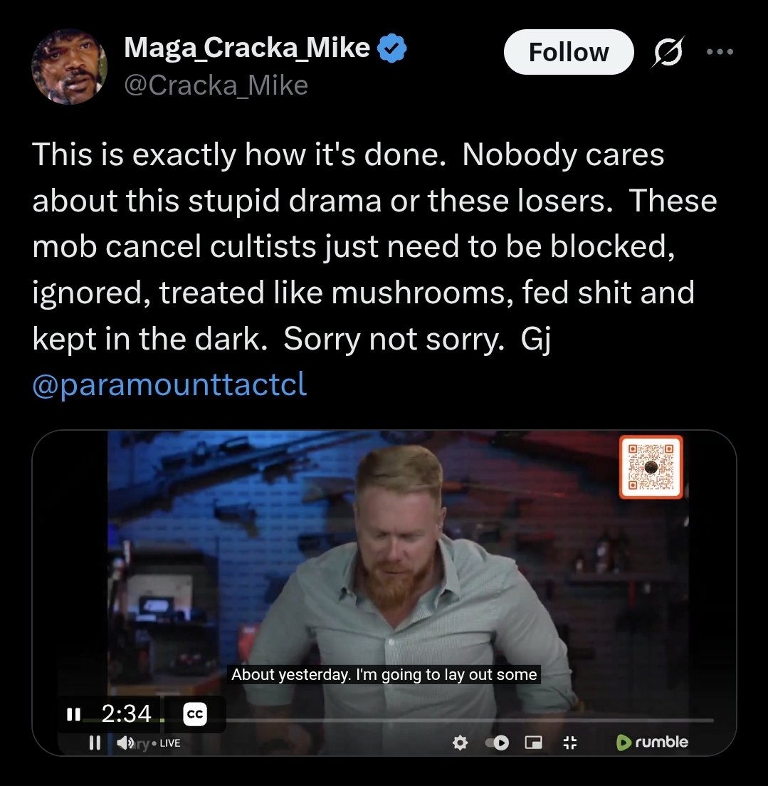 ReardenMines's tweet photo. Michelle (@Cracka_Mike) is endorsing the outright lies by Gary Bitch Tits Melton.
Also he does so after ripping my own clip, lol.
BITCH WHY HAVE YOU BLOCKED ME?
SAY MY NAME BITCH!
Also this process that he regularly checks this page so feel free to say hi.
Clean your gutters Mike https://t.co/kuT9PpmeuD