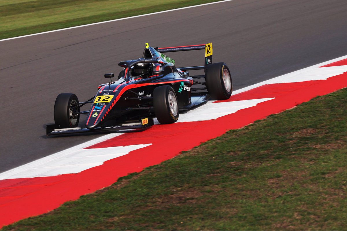 JHRdevelopments's tweet photo. Silverstone, we’re underway!

The opening day of the penultimate British F4 weekend is in the books, with Cameron, Lewis, Haarni and Timo all completing two practice sessions around the National Circuit.

Now we turn our focus to qualifying.

#JHR #BritishF4 https://t.co/yvl9GH6NAl