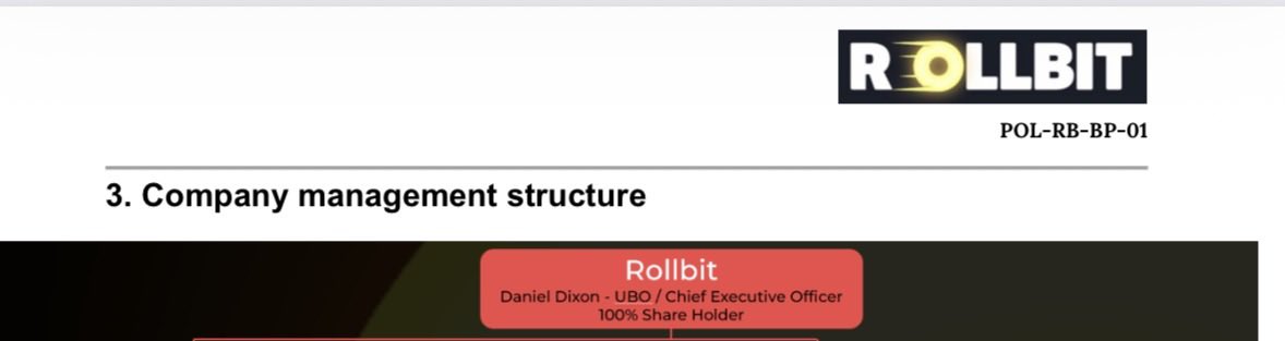 nothalfretired's tweet photo. 🧵 The discoveries from the @rollbit CGA Breach: 

1. Daniel Robert Dixon is the confirmed owner on paper of Rollbit. 

He is the 100% share holder. 

He estimates Rollbit to be worth $250m. 

He claims his annual income is €200k

He has a Lloyds bank account with £1298 inside. https://t.co/tQrhAJyO3P