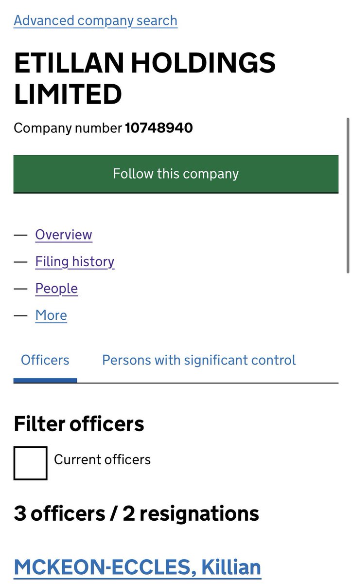 nothalfretired's tweet photo. 2. Daniel states his SOF originate from the sale of his shares in a UK Company in 2018. In which he received 164.634 BTC for ($1.35m USD at the time). The company which bought Daniel’s shares was Etillan Holdings Limited… 

A company which Killian / EyE (CSGO Roll owner) owns. https://t.co/T12scp9s7d