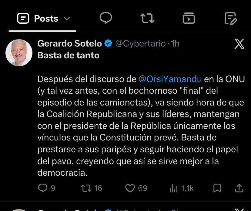 LicandroOscar's tweet photo. Total acuerdo con @Cybertario. Con las reuniones el FA obtuvo 3 victorias: 1) Orsi trasmitió imagen de presidente de diálogo; 2) dividió a la CR; 3) género descontento entre los votantes de la CR con sus dirigentes. Victorias que fueron goles en contra de quienes asistieron. https://t.co/StI2KtEqHD