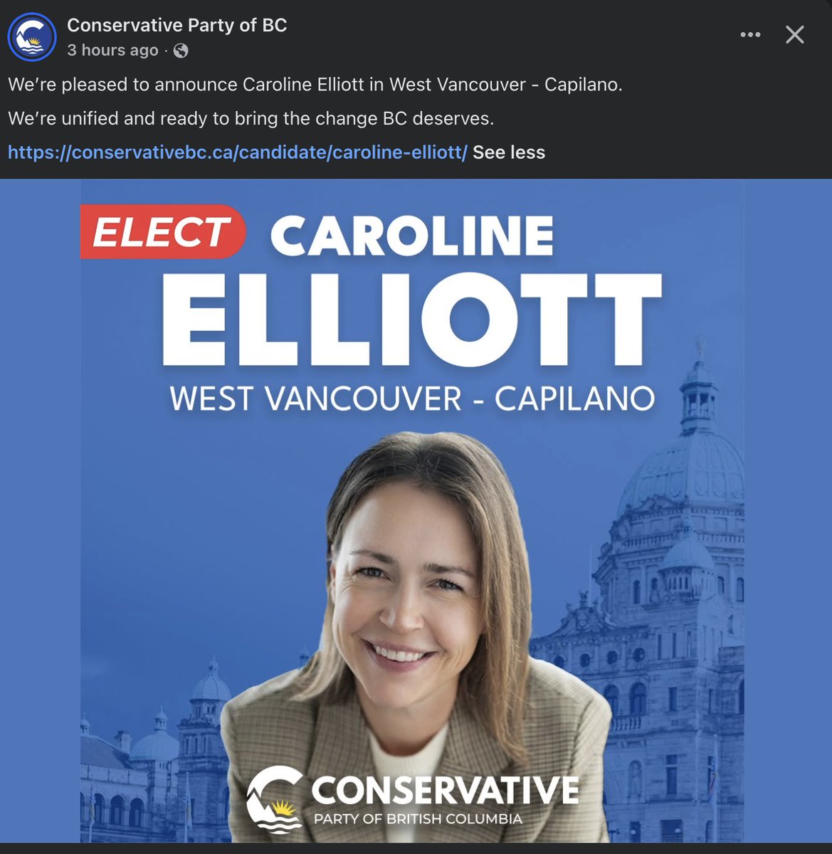 OdessaOrlewicz's tweet photo. Beware West Vancouver, BC parents. This woman Caroline Elliot running as MLA for the Capilano riding said on mainstream news that ALL children in BC schools should have been mandated to take mRNA shots. https://t.co/wJovYGQLDb