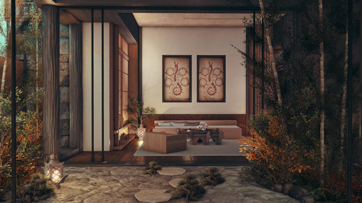 DaenyLove's tweet photo. "Warm Sake" [M] 🍶🍂

#ff14housing #HousingEden #FF14ハウジング #ffxivhousing #daenylovehousing https://t.co/rBLHC6lMbt