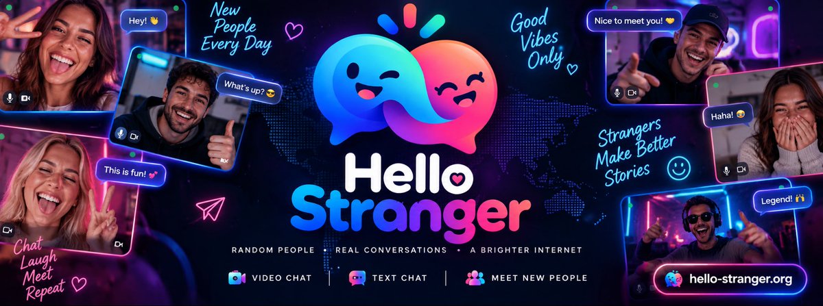 hellostrangewb's tweet photo. Launched now for the beta. A Omegle/monkey app inspired site. Please feel free to give it some time this weekend during its beta run so we can test how it handles traffic.

🔗 https://t.co/Fx3j45KW9x https://t.co/VB8YN17myz