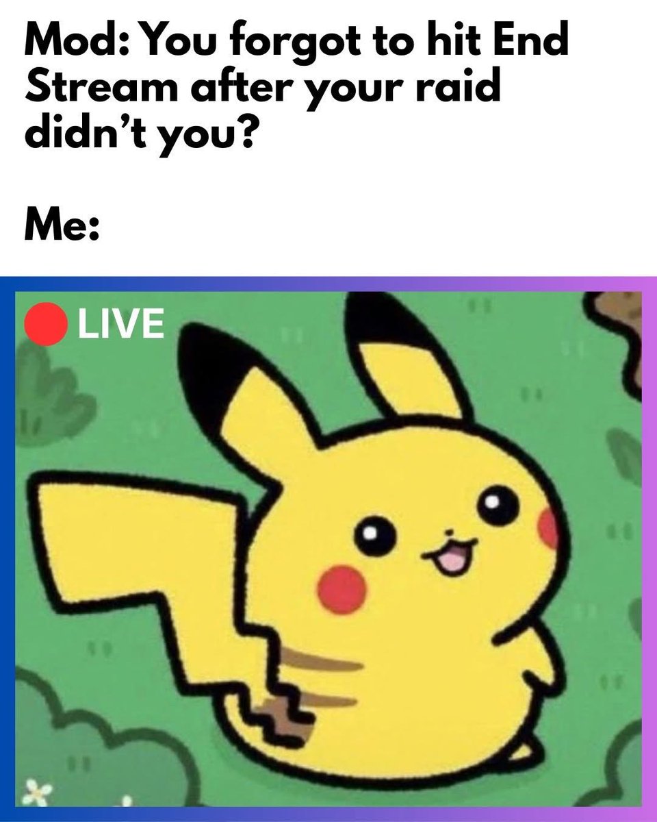 BlaineThePainTV's tweet photo. Streamers know this pain ๐ญ
You raid out, vibe for a sec, and realize youโve been talking to nobody for 10 minutes because you forgot to hit โEnd Stream.โ
#StreamerProblems #LiveBrain #BlaineThePain https://t.co/vtYN9qBW0h