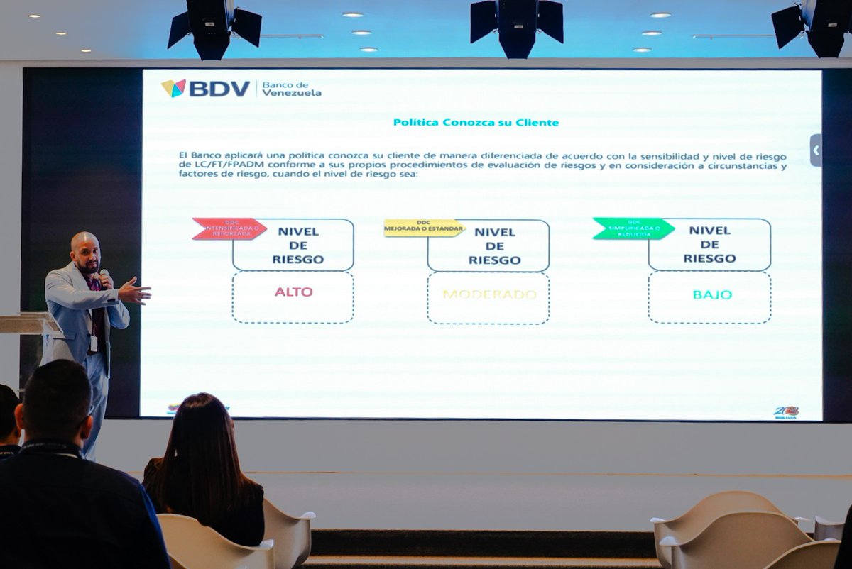 BcodeVenezuela's tweet photo. Capacitamos a nuestros colaboradores BDV sobre la Debida Diligencia del Cliente🏦

Con el análisis de perfiles, evaluación de riesgos e identificación de operaciones inusuales o sospechosas, fortalecemos la prevención para ofrecer soluciones financieras ágiles y personalizadas 🇻🇪 https://t.co/NOutggW15w