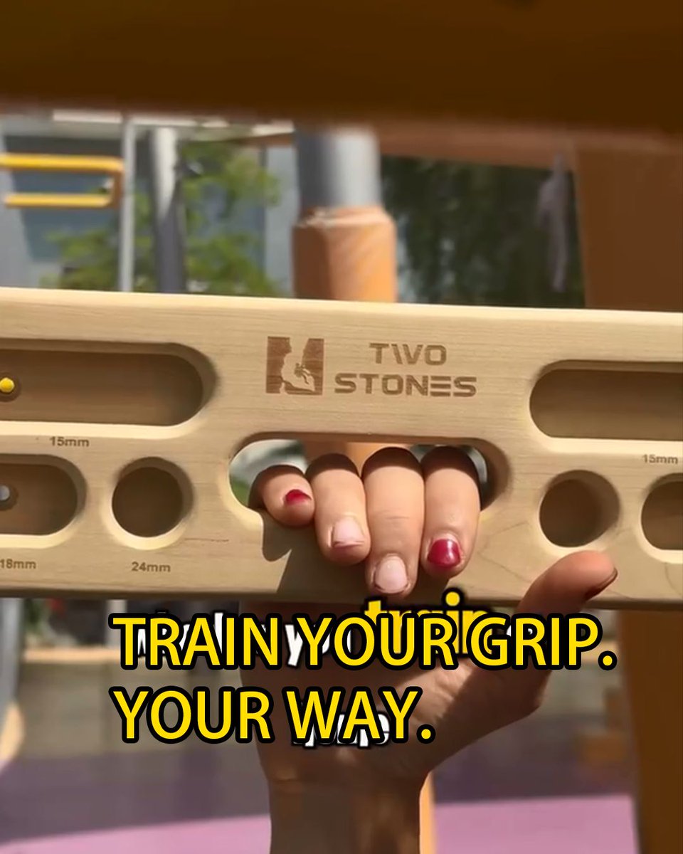 TwoStonesSports's tweet photo. The Two Stones Portable Hangboard features 1/2/3/4 finger pockets, 4 different depths, and edges designed to simulate various holds and strengthen your grip.

Lightweight and easy to carry, take it with you wherever you go and train anytime, anywhere. 💪🧗 https://t.co/hI8YlgpUN1