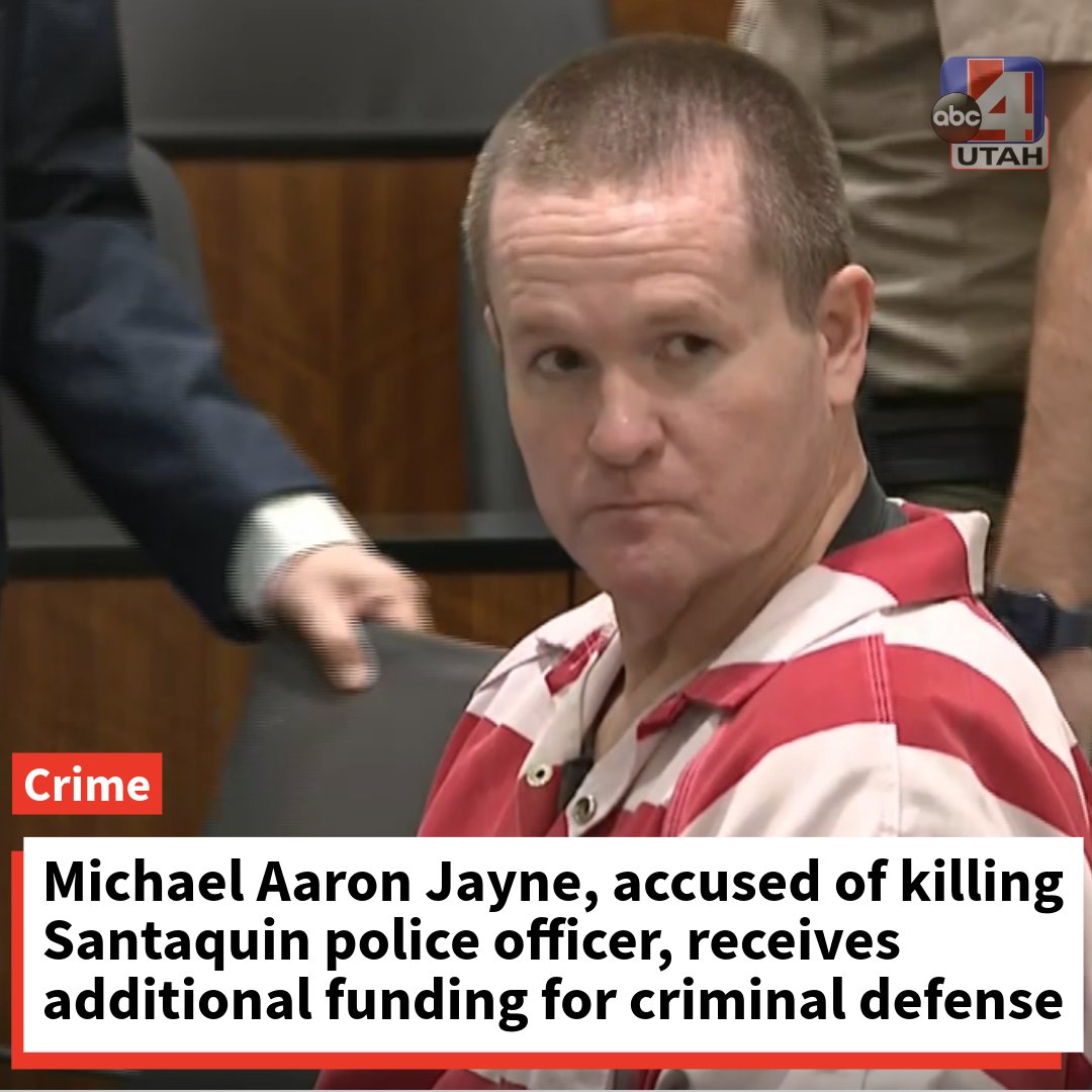 abc4utah's tweet photo. The Utah County Attorney's Office has reportedly reached a settlement in a civil lawsuit with Michael Aaron Jayne, the man accused of hitting and killing a Santaquin Police Officer. 

The new agreement allocates $1.8 million in funding to the defense, compared to the previous $280,000.

More info: https://t.co/lGfJ0uasLB