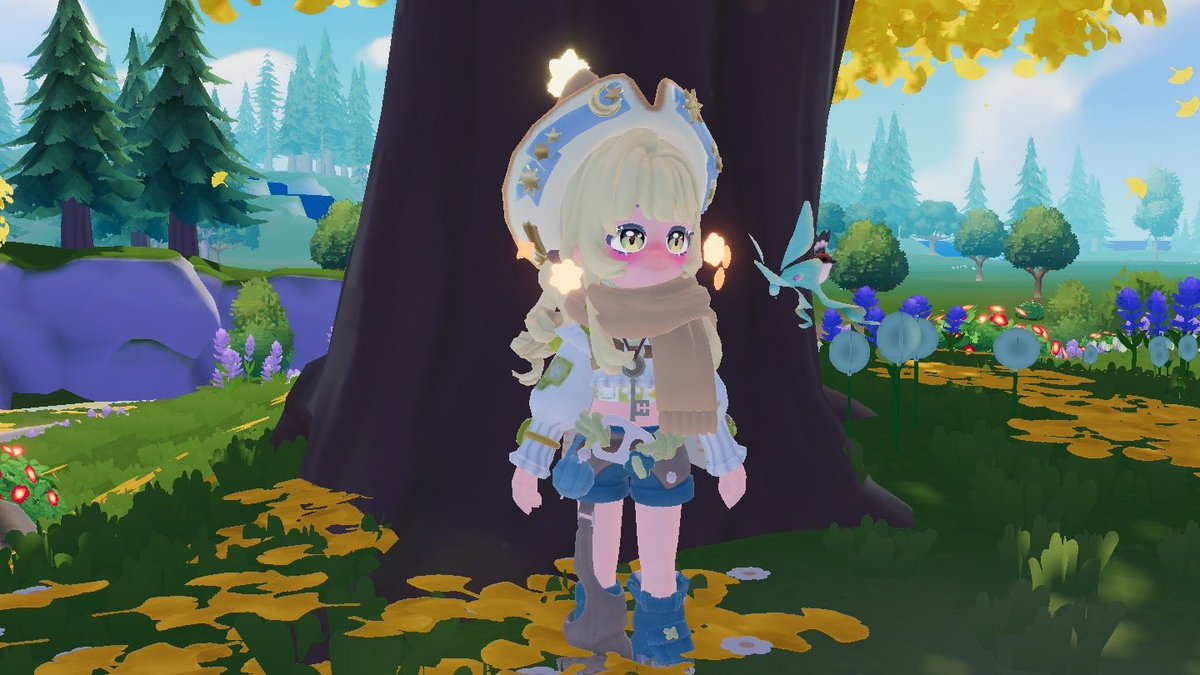 sa07pia's tweet photo. 新ガチャの帽子茶色＆マフラー
森の妖精の服の組み合わせも
可愛い🧚‍♂️
#ハートピア https://t.co/r3jgRRomyU