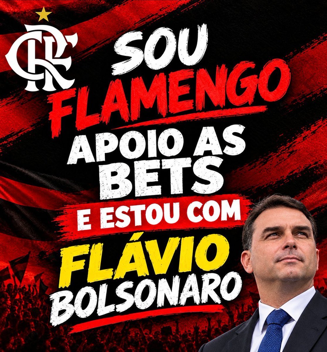 flaviogordon's tweet photo. Bora, nação! Vamos chutar o Descondenado já no 1° turno!

#LulaOdeiaOFlamengo
#NaçãoContraLula https://t.co/h7P7QR2Dx5