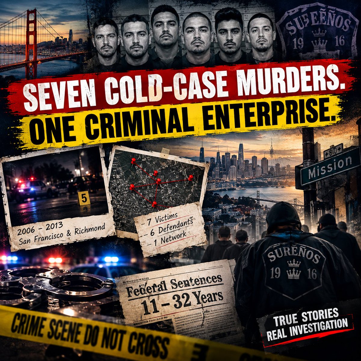 Aumkrishnanayan's tweet photo. Cracking the Case: How Feds Dismantled a Bay Area Criminal Network 🔨
SEVEN COLD-CASE MURDERS. ONE CRIMINAL ENTERPRISE.
~~~~~~~~~~~~~~~~~~~~~~~~~~~~~~~~~~~~~~~~~
A seven-year reign of terror, seven cold-case murders, and one criminal enterprise. 
https://t.co/XhBoeCtqsH https://t.co/DV3Zkg5xoM