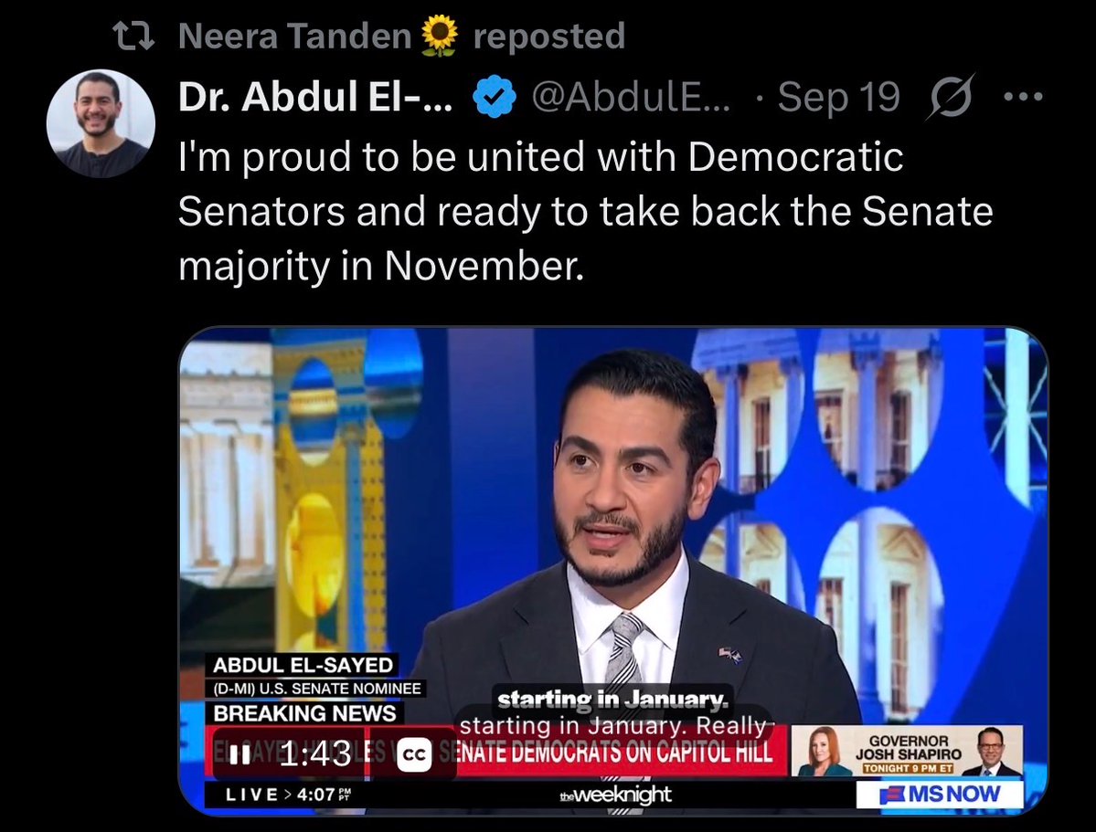factualpatrick's tweet photo. @eternallyRaq From the looks of it she promotes democrats across the country including AES. https://t.co/d30jsnScMM