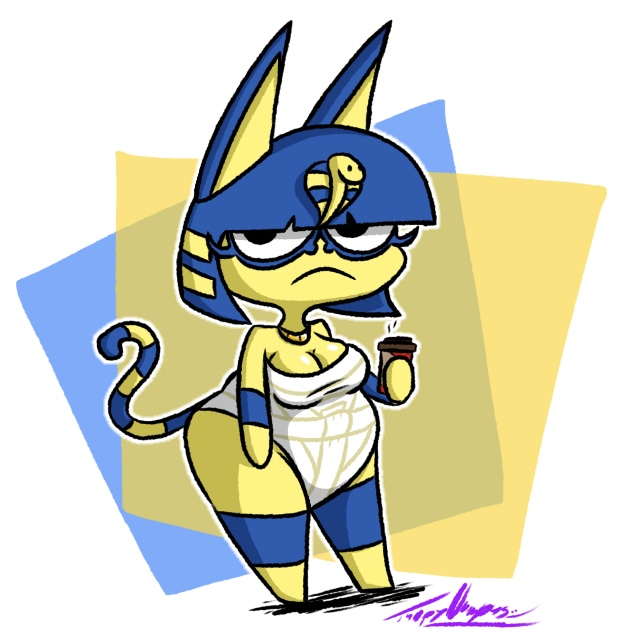 tumpynumpus's tweet photo. Ankha got a coffy from Tim’s #art #fanart #digitalart https://t.co/ec6pfXkhs6