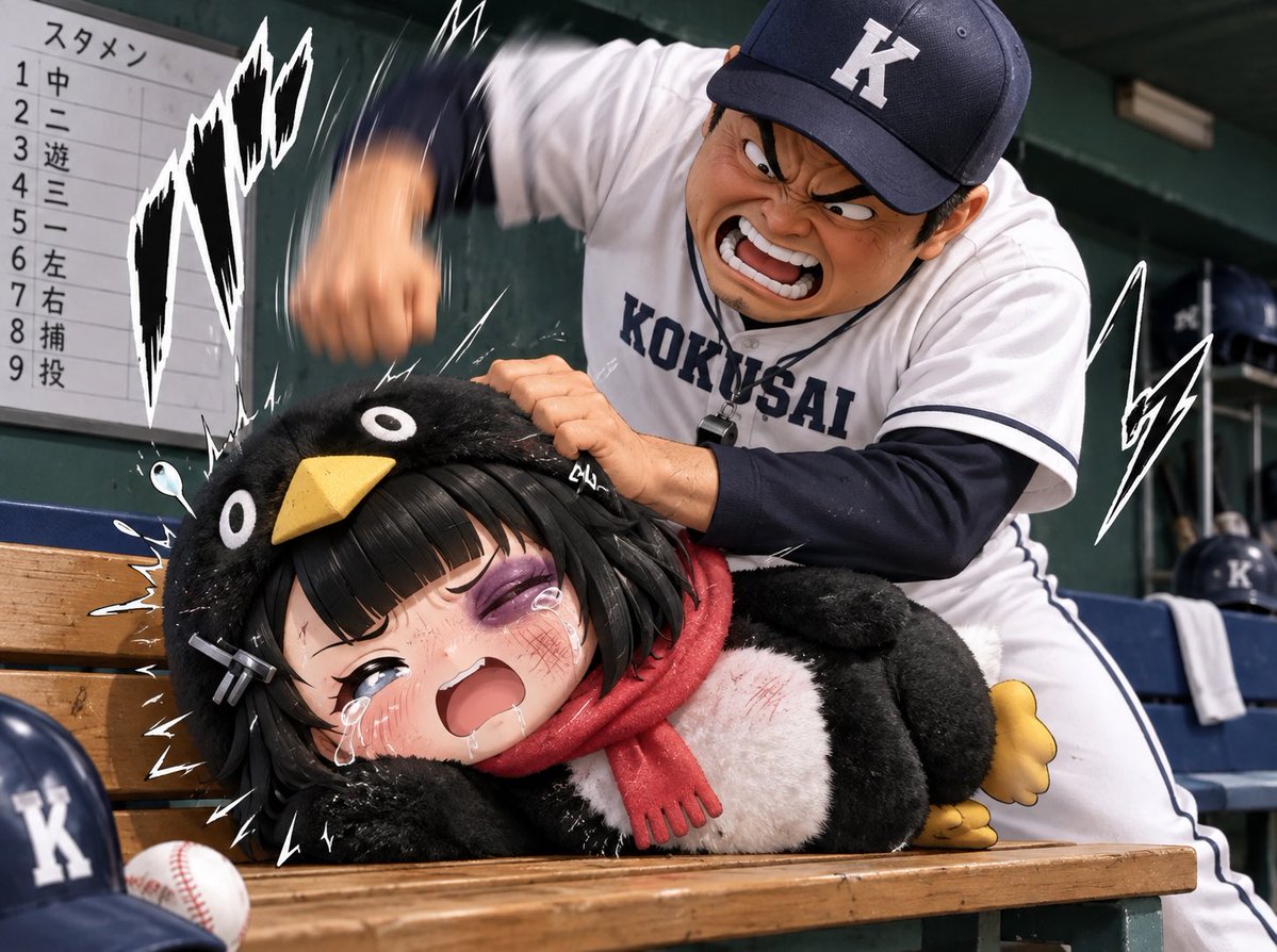 tu_77777's tweet photo. 避けられたのに避け無かったので監督より鉄拳制裁済み https://t.co/WKAQpyLJ4N