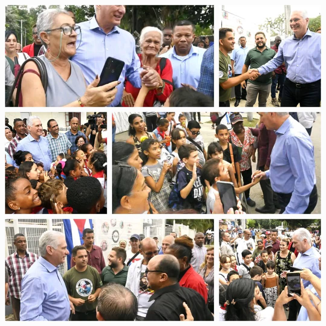 DanhizDP's tweet photo. Este miércoles en la #Timba demostramos lo que es posible hacer en un barrio, una comunidad.
Activamos el #FULL de la #RedJuvenilComunitaria junto al Movimiento Participativo #MiBarrioPorLaPatria y nos acompañó el Presidente @DiazCanelB.
Es posible, sigamos juntos por #Cuba. https://t.co/Bgv0MdQuYp