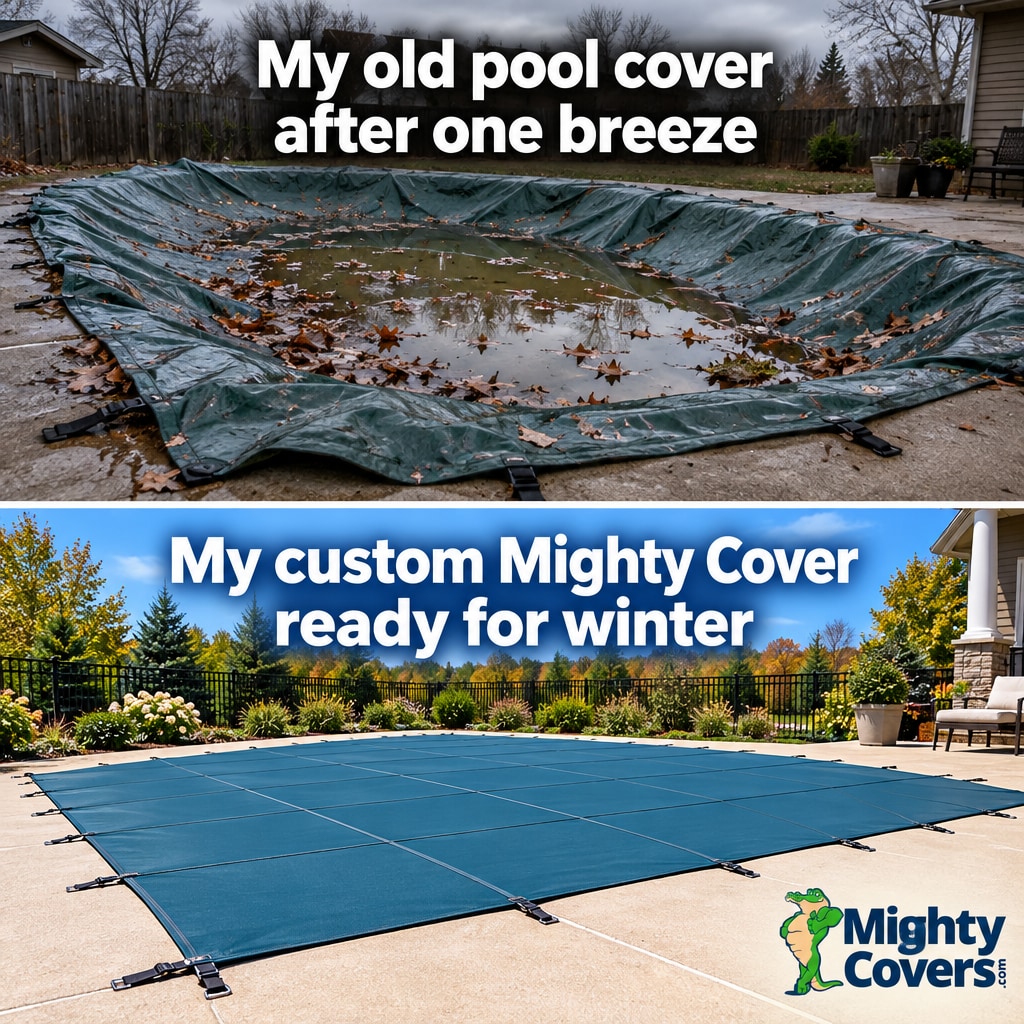 MightyCoverscom's tweet photo. One breeze shouldn't turn your pool cover into a swamp. Upgrade to a custom-fit safety cover that actually stays tensioned through winter storms. Secure your pool and order your custom cover today.
#PoolSafety #MightyCovers https://t.co/zpJPON9ZIQ