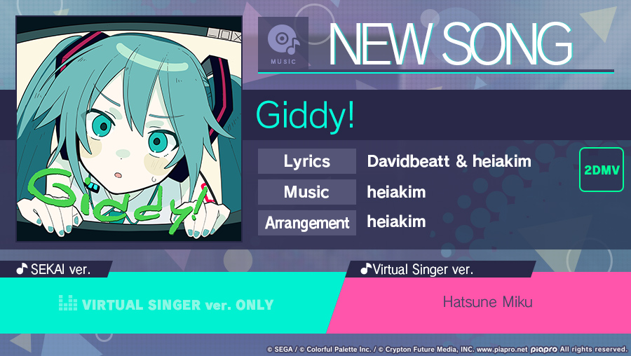 ColorfulStageEN's tweet photo. Song of the Day:

Giddy! by @harrycitradi

Group: VIRTUAL SINGER https://t.co/k684KKyHOK