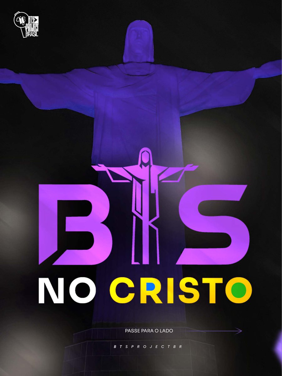 BTSxBRAZIL's tweet photo. BTS NO CRISTO REDENTOR

Pedimos que as autoridades responsáveis pelo monumento ouçam um pedido coletivo, cultural e de boas-vindas. 

O pedido já está nas mãos da secretaria do Cristo, agora precisamos mostrar o quanto queremos esse projeto e o impacto do ARMY no Brasil.

ATENÇÃO ARMY DO X, precisamos de vocês no INSTAGRAM mobilizando os responsáveis por lá também, pois os responsáveis pelo Santuário não possuem contas oficiais aqui no X.

1.  Compartilhe este post no instagram dos responsáveis do Santuário e os banners;

Link do post NO INSTAGRAM:

2.  Use a tag #BTSNoCristoRedentor;

3.  Marque as contas responsáveis pelo Cristo lá no Instagram!!!

@cristoredentoroficial @peomaroficial