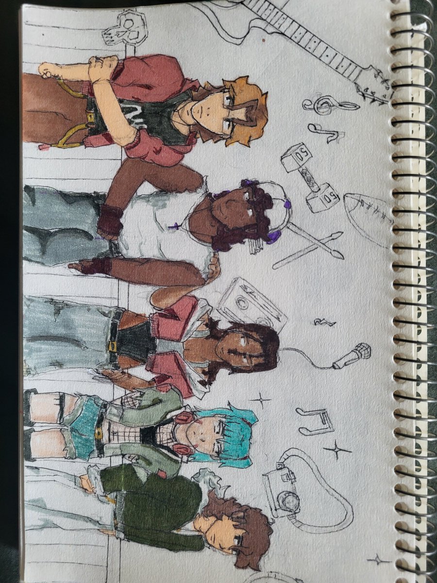 DesolateBasin's tweet photo. Thus has been sitting in my camera roll for a bit, and im too lazy to do the bg. But here's the main cast for "Ive never felt so alive" (one if my many stories involving my ocs) https://t.co/0B0Pnlx23E