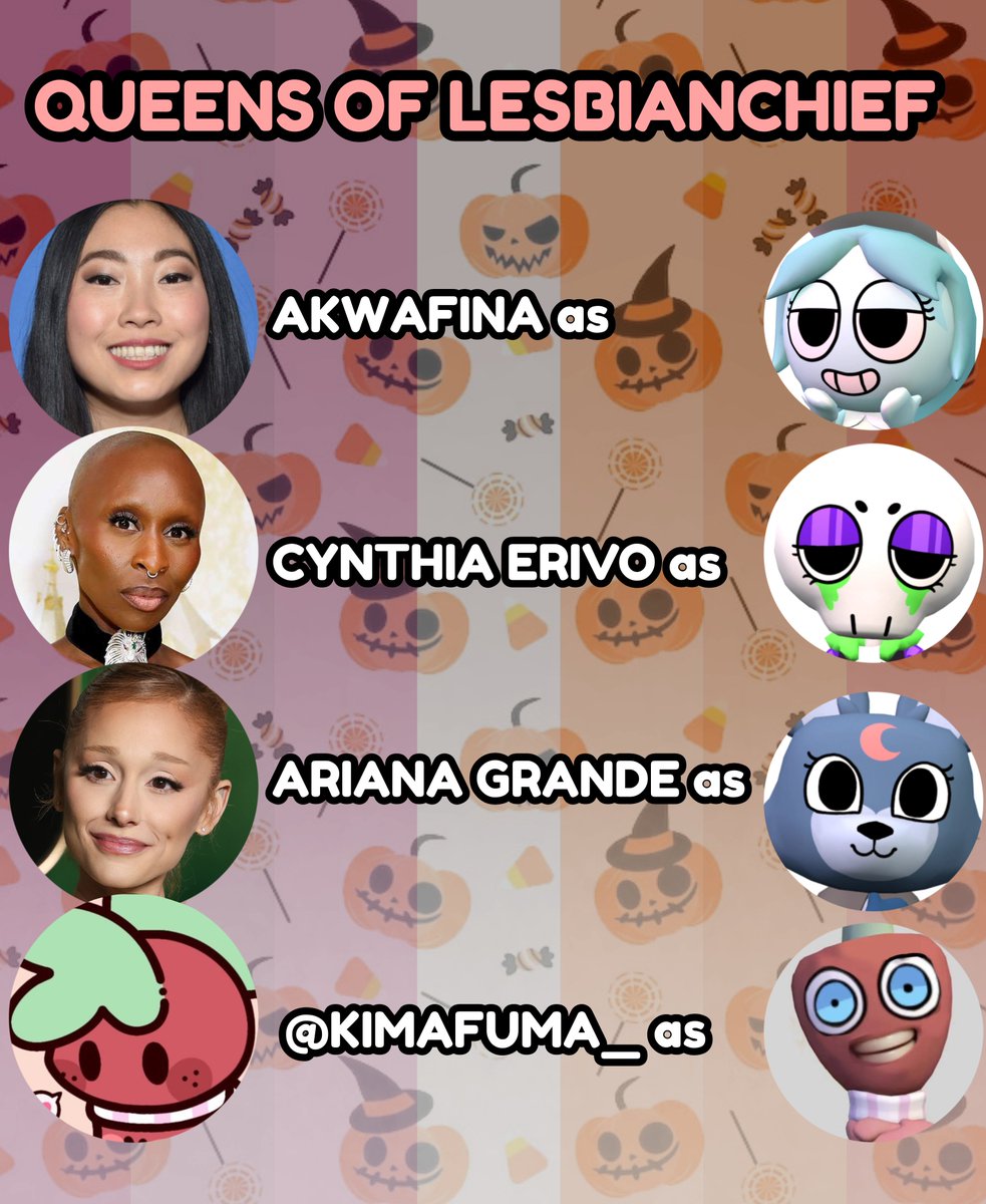 webbyling's tweet photo. DANDYS WORLDS NEW OFFICAL HALLOWEN SONGS SINGERS JUST GOT REVEALED! 🎶 Out October 17 ❤️

"Queens Of Lesbianchief ❤️🧡🤍🩷💜" https://t.co/3fVnkumok9