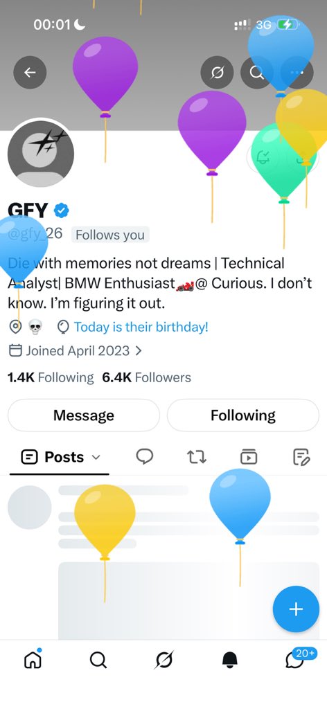 AU79executioner's tweet photo. Balloons on me $19k profile 👀 https://t.co/pq2FuiUWKL