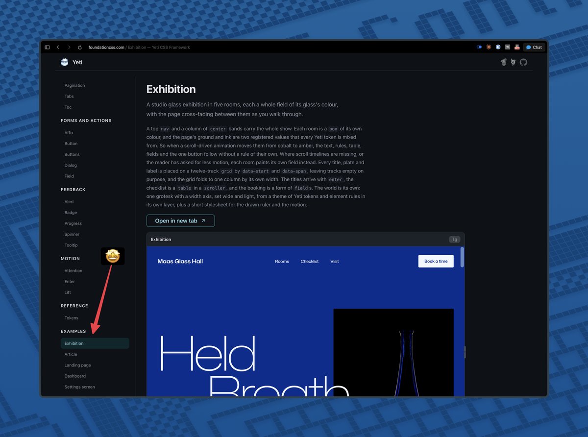 FoundationCSS's tweet photo. Make sure you check out some of the example pages that were made with Yeti. https://t.co/fkCI1ORSSQ https://t.co/T2Ayo3qjVz