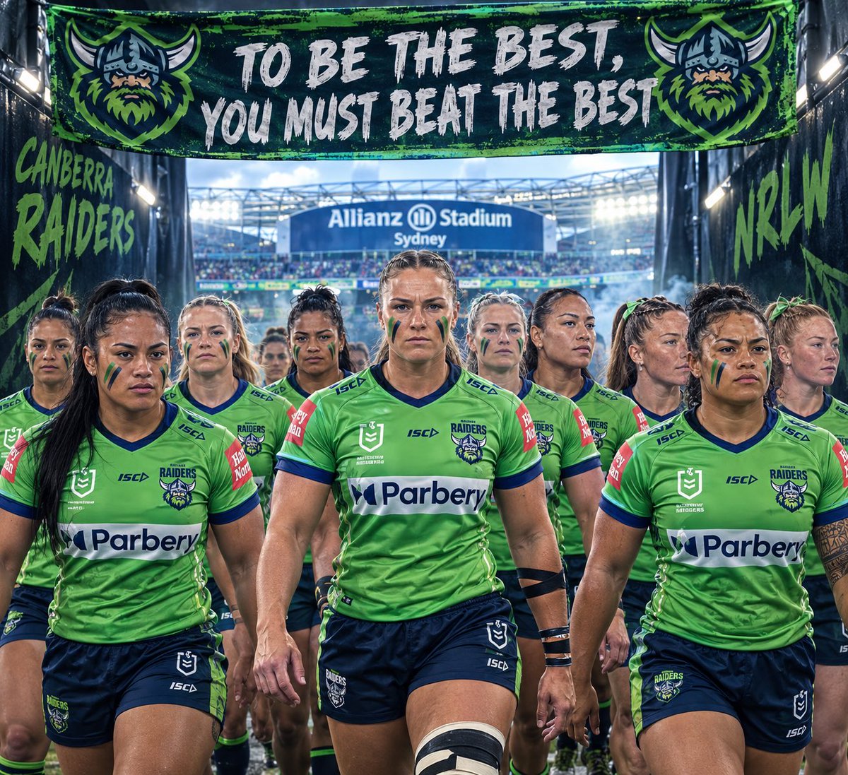 NoShins81's tweet photo. No one gives the #WeAreRaiders #NRLW team a chance
Up against the NSW Blues Womanโs side, itโs hard to argue
But to be the best, You must beat the best
Time for the #GreenMachine to show the world what we are made of!!
LETS FUCKING GO!!!!!
#NRLWFinals
#NRLWRoostersRaiders https://t.co/Tfcim3eT7N