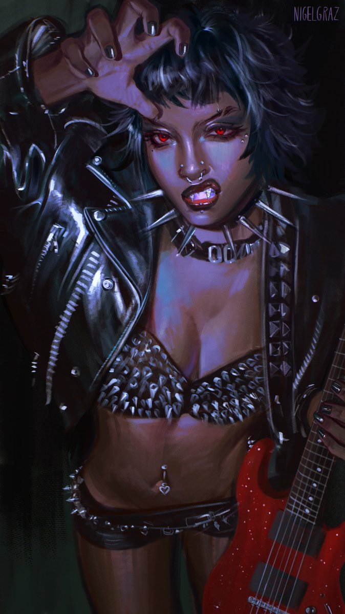 NigelGraz's tweet photo. All my beloved lesbian vampire OCs so far...i was put on this earth to draw beautiful evil women https://t.co/OLhggOhvUj