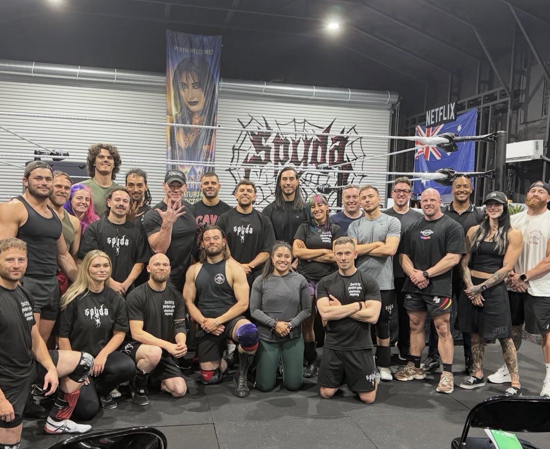 DamianSlater's tweet photo. Final day being part of the coaching team at SPYDA x BodyBiz Camp in Tampa and @JohnCena dropped in for a surprise visit!

Unforgettable experience learning from the greatest minds in the game. https://t.co/hpMSkoIS6O