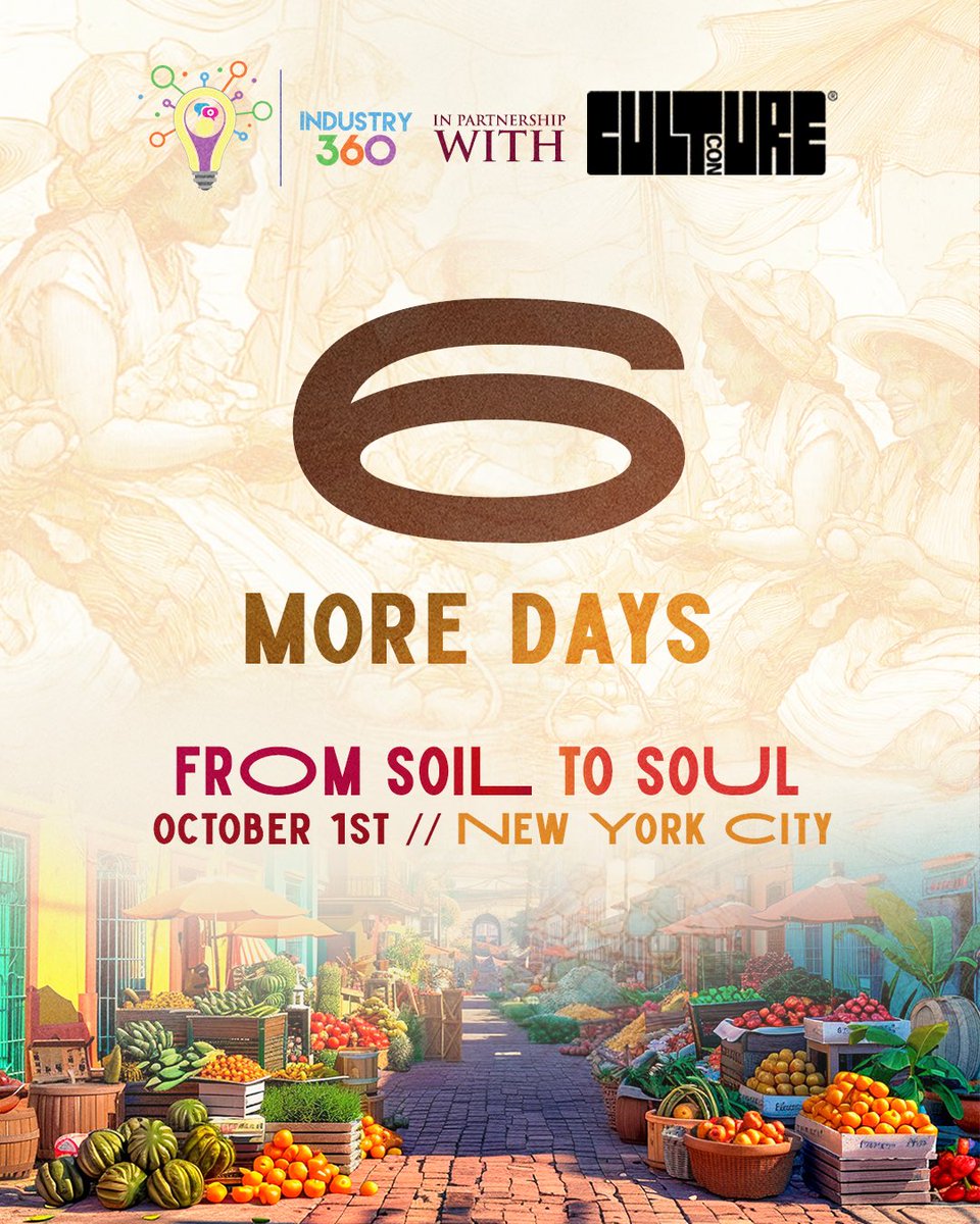 industry_360's tweet photo. We are 6 days away from coming together to celebrate what connects us across generations. Industry360 proudly stands in community partnership with CultureCon for its 4th year of the Caribbean Cultural Diplomats Experience.
#FromSoilToSoul #Industry360xCultureCon #MuseumofUs https://t.co/S5sdlXcRw1
