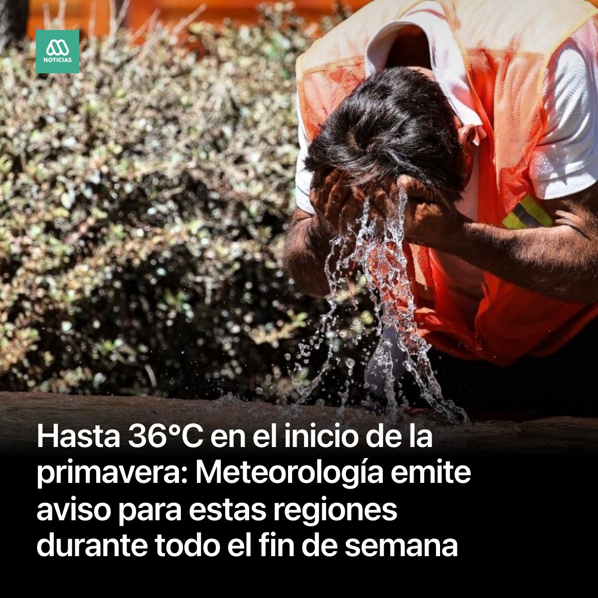 Mega's tweet photo. La Dirección Meteorológica de Chile (DMC) actualizó su advertencia ante el marcado ascenso de las temperaturas que se mantendrá durante los próximos días en sectores del norte del país. https://t.co/DykHGxYo7N