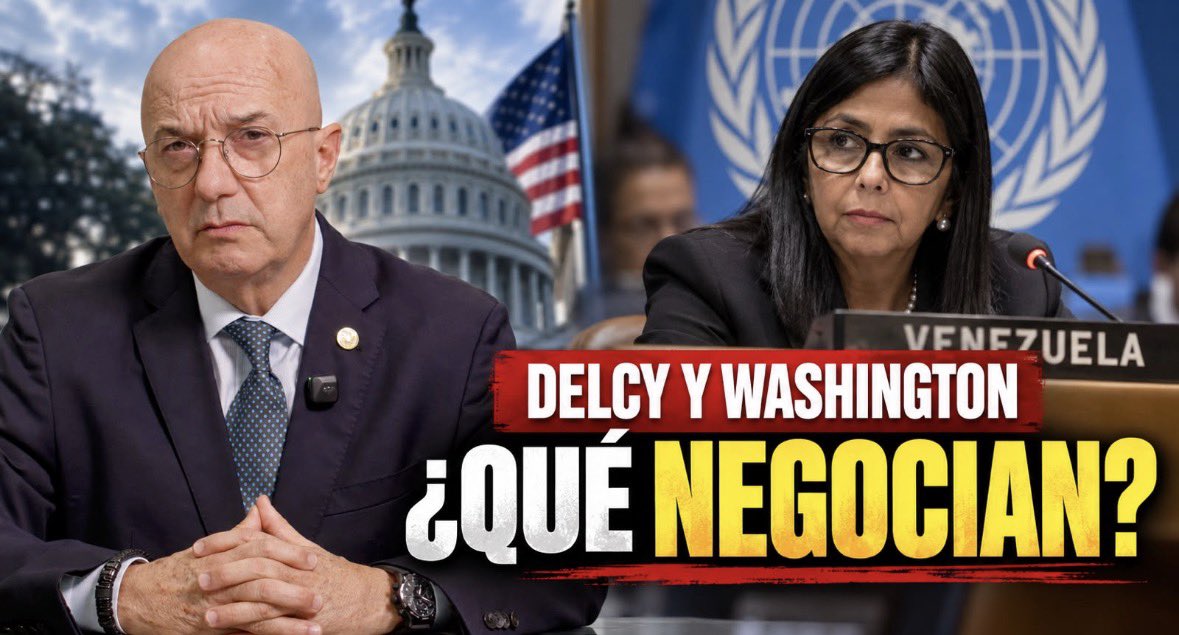 Simonovis's tweet photo. 1. Hasta donde es capaz de llegar Delcy Rodríguez para salvarse. 

2. Se resistirán pero las elecciones van. 

3. Todo el aparato del Estado, incluido las misiones diplomáticas involucradas en narcotráfico internacional.

4. Al segundo de la oficina “antidrogas” de la PNB Cdte Juan Romero le consiguieron 1 millón y medio de $ en su casa.

5. Silumerany Rodríguez, Comisario General del SEBIN, la mente que identifica cuentas, vehículos y propiedades que el gobierno se apropia. 

Mi análisis de esta semana: 

https://t.co/qxMPNxHMQT