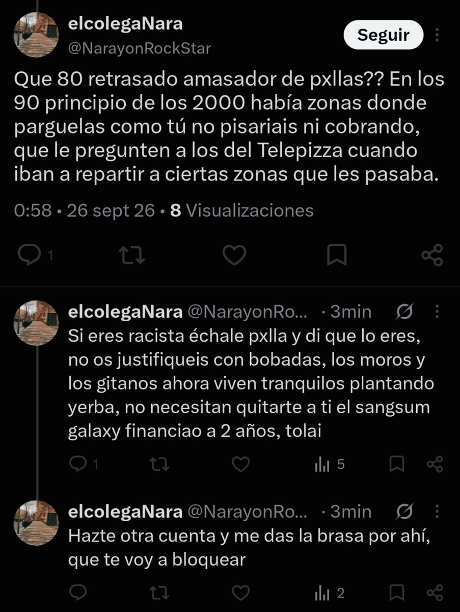 pluppyxcx's tweet photo. Es normal que me bloquees. Los cobardes mentirosos adoctrinados huyen de la verdad y la inteligencia. Solo a un soplapollas se le ocurre argumentar que hay que dejar entrar a tu país a cualquier persona, aún sin saber quién es, porque ya había delincuencia en el barrio 😂 https://t.co/1P0MauVxPY