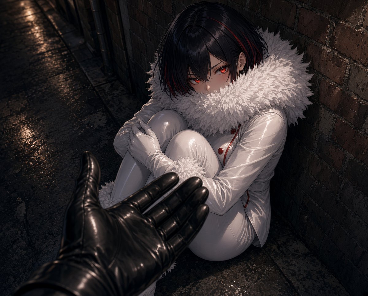 lily_ultra88324's tweet photo. 方向音痴の暗殺者②

「おい、そこの迷子」

「…………？」

「メチャクチャ探したぞお前
勝手にどっか行くんじゃねェよ」

「…………あ…」

「ほら、帰んぞ」

「………………うん」

#ウルトラヒロインリリィ https://t.co/GYcsQRs7AU