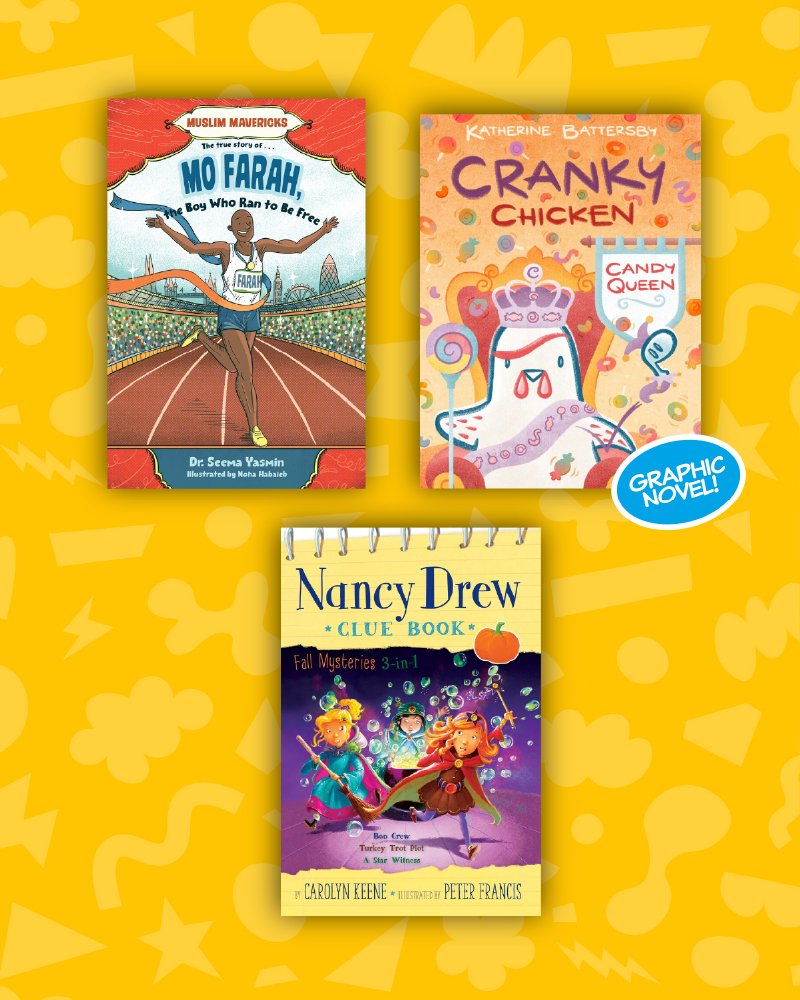 SimonKIDS's tweet photo. We had some fantastic chapter books come out over the past few months! Chapter books are lightly illustrated books perfect for emerging readers ages 5-9. Click through to see some of our newest ones from August and September! See any your kids have read?

Authors/illustrators: @santygutierrez @VictorRivasV @ariellandyart @DoctorYasmin @KathBatt @PriscillaDesign @marshariti @mag_takac @MaishaWrites @_courtney_luv7