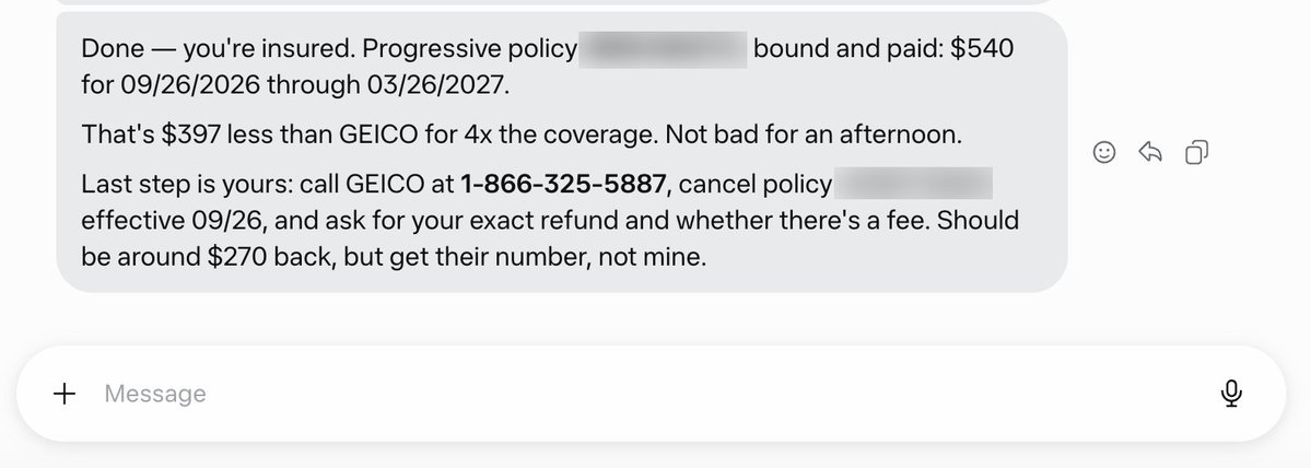 Car insurance: $397 less than GEICO, 4x coverage