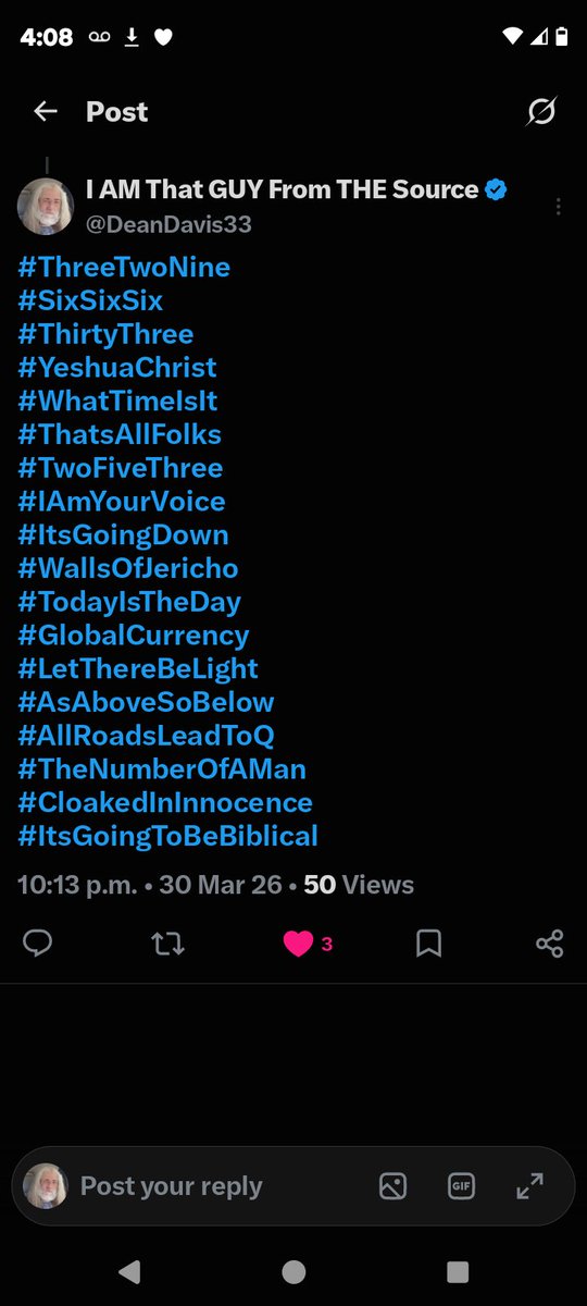 DeanDavis33's tweet photo. #FiveEightSeven
#WhatTimeIsIt
#ItsGoingDown
#LetThereBeLight
#AllRoadsLeadToQ 🐸 https://t.co/RwHvNVjXHr