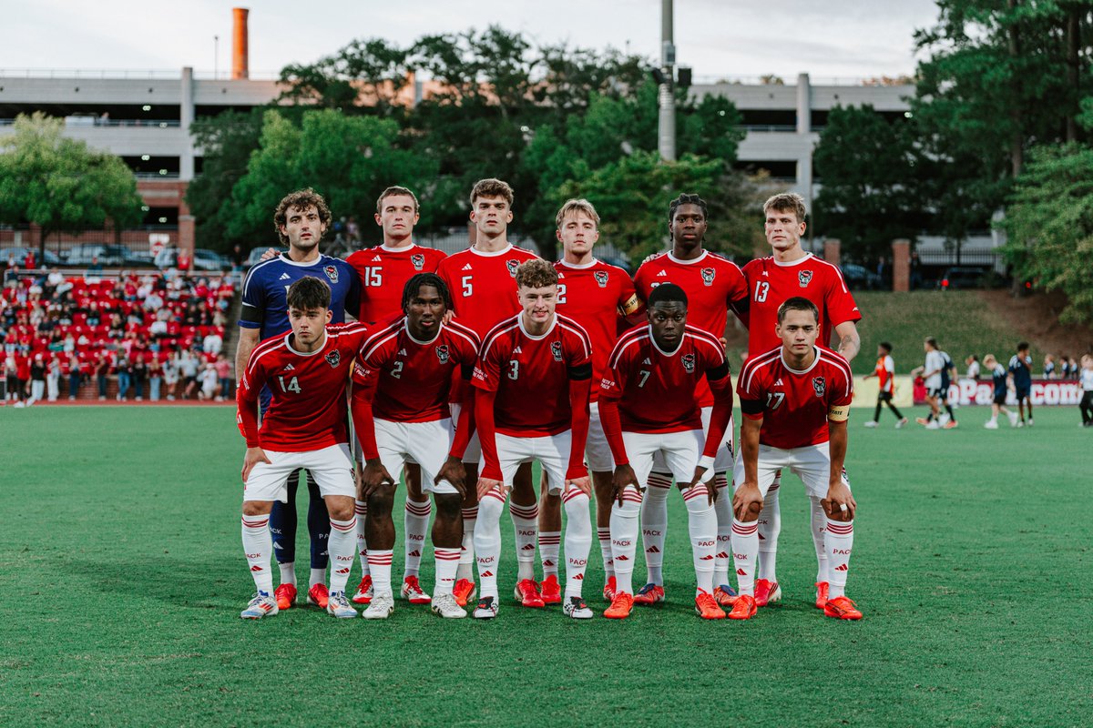 PackMensSoccer's tweet photo. Catch these starting XI on ACC Network right now!
#PerformanceOverPressure https://t.co/3OfqRTee78