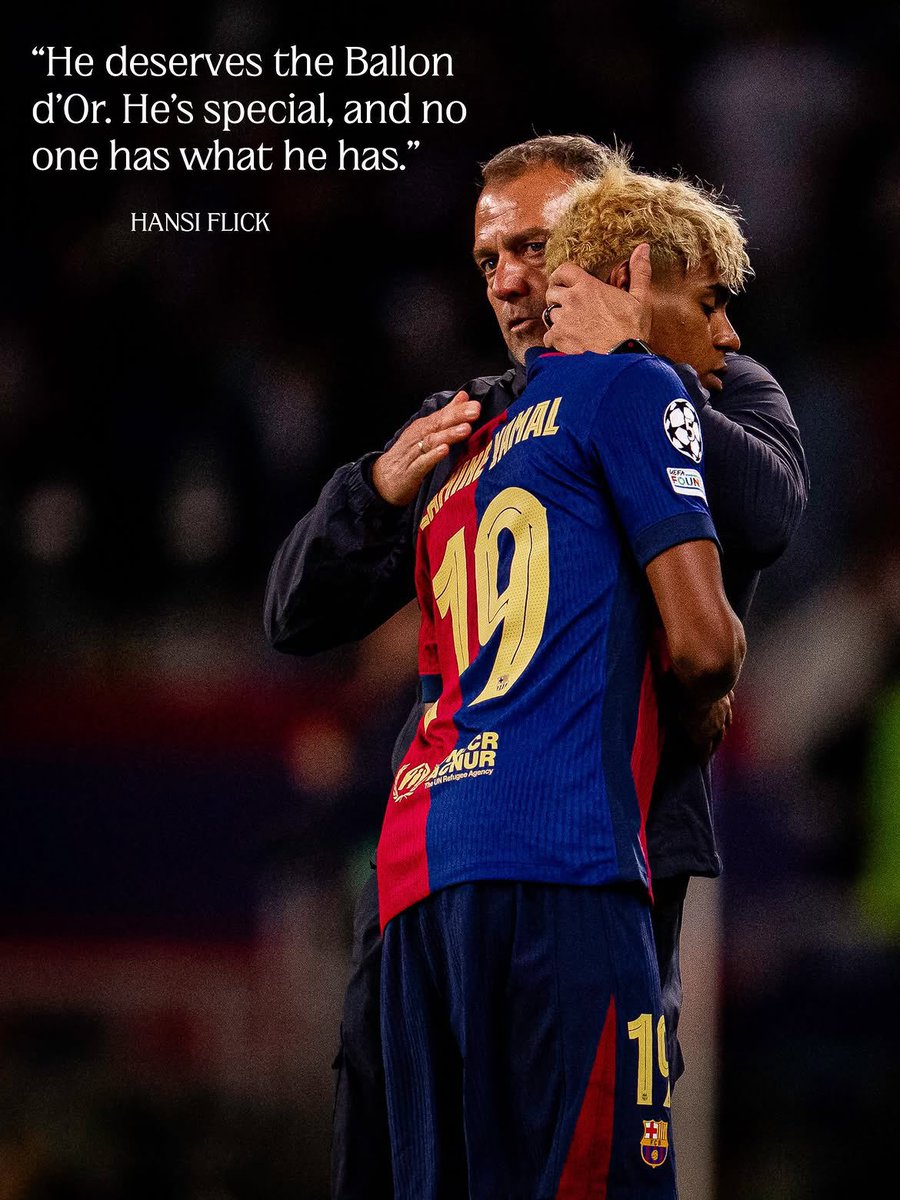 AccessYamal's tweet photo. 📲 | FC Barcelona via IG: "Our talent. Our pride. Our Ballon d’Or."

#LamineBalonDeOro 🌕 https://t.co/4hTJ1pu8Jj
