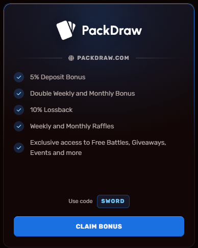SwordOnKick's tweet photo. We are now partnered with @PackDraw 📦

Let's run a $200 Giveaway ($50 x 4)

Like, RT + Follow @SwordOnKick 

Drop those User ID's https://t.co/50U7SyEpra