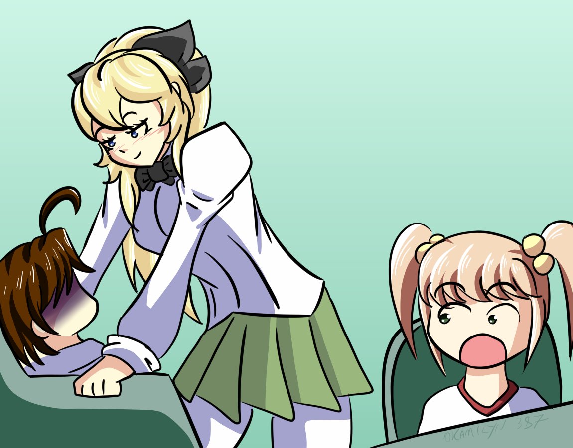 DailyLilly97401's tweet photo. Daily Lilly sketches (day 387 - He is nervous)
#katawashoujo #lillysatou #art https://t.co/vDSVEawsTG