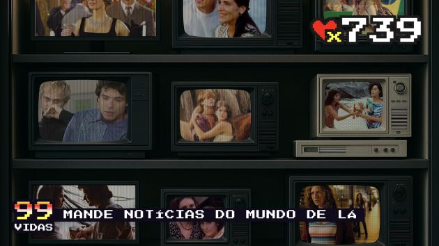 99Vidas's tweet photo. 🚨 99VIDAS NO ARRRR!! O 99Vidas volta para a frente da TV para relembrar as novelas brasileiras que pararam o país, criaram bordões e personagens inesquecíveis! Qual novela marcou sua vida? Comenta aí e dá o play! 

Link no fio 🧵 https://t.co/XUEySB4V36