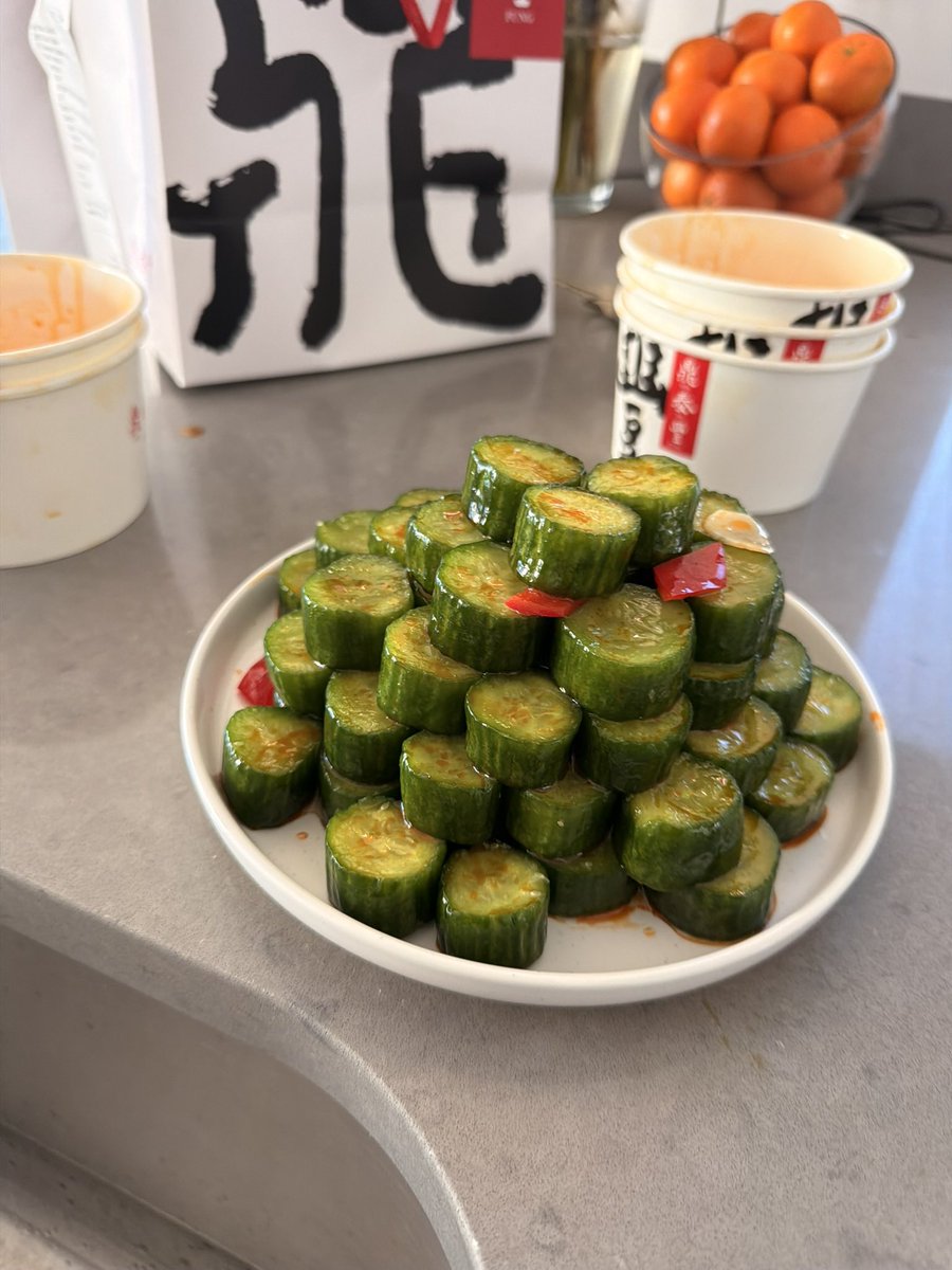 diabolicalworld's tweet photo. $50 worth of din tai fung cucumbers https://t.co/vlZrHDF7i6